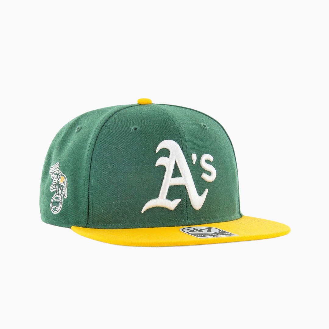 47 - MLB Oakland Athletics Sure Shot Two Tone Green Captain