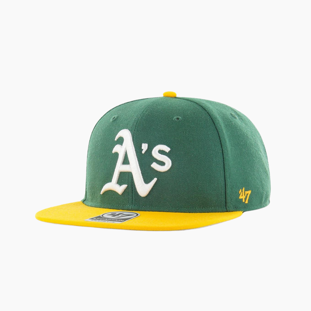 47 - MLB Oakland Athletics Sure Shot Two Tone Green Captain