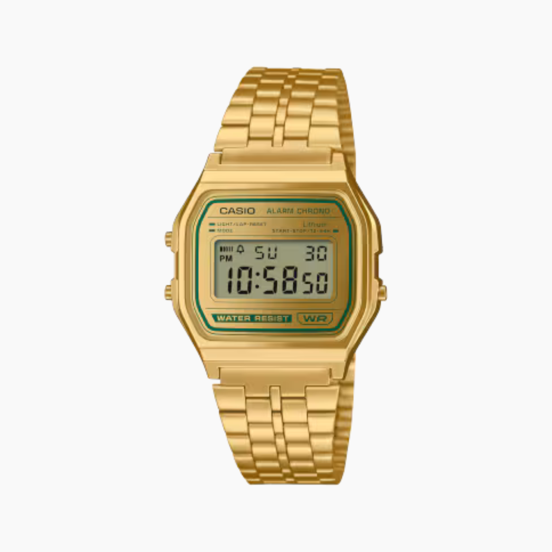 Casio Horloge - 158 Series Gold/Green