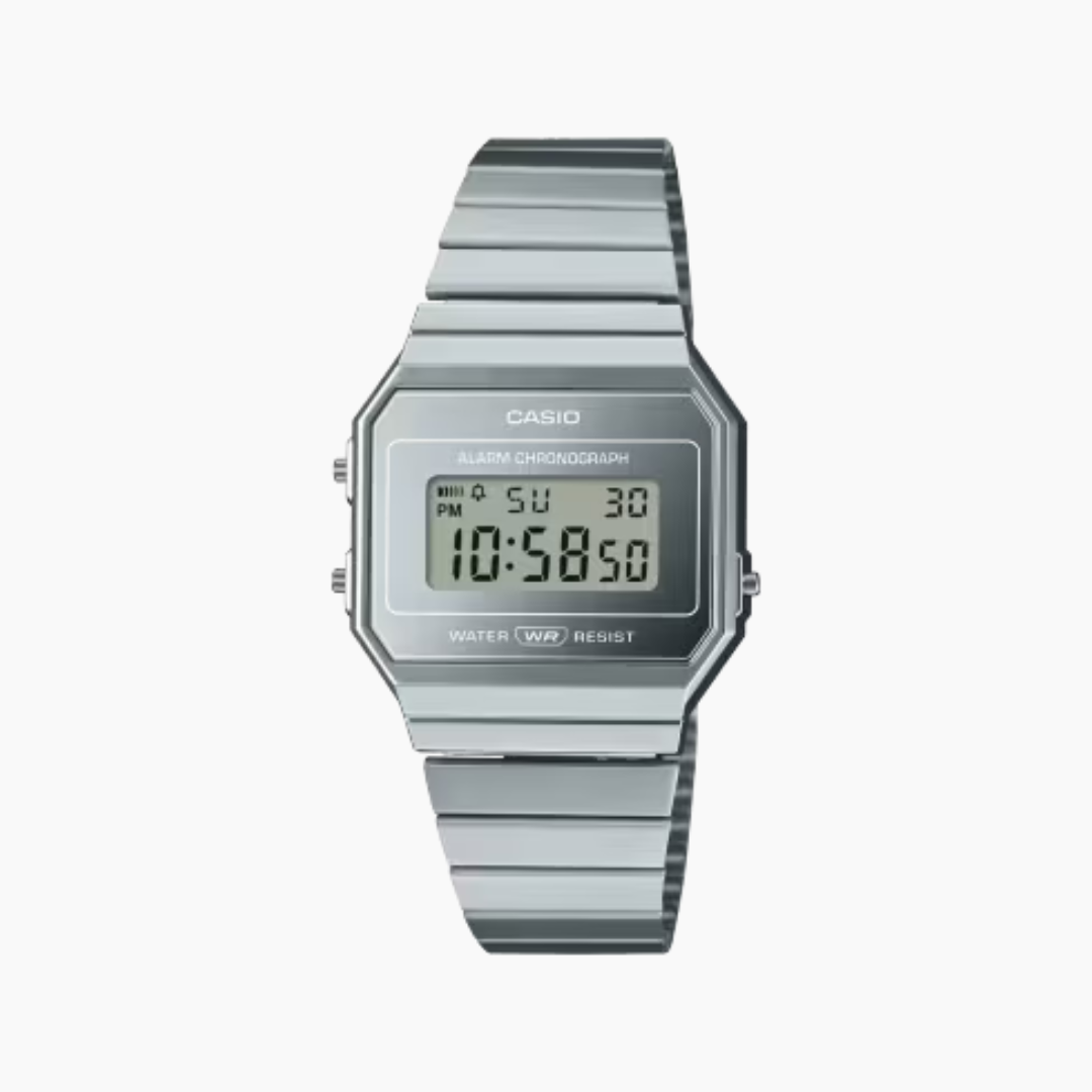 Casio Horloge - A700 Series Silver