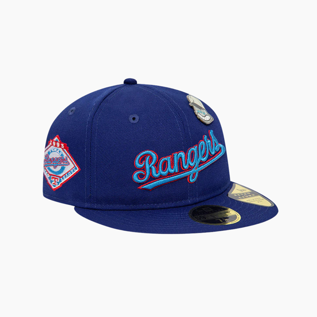 New Era - 59Fifty Pin Texas Rangers Cap Blue