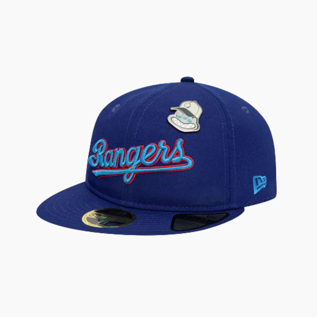 New Era - 59Fifty Pin Texas Rangers Cap Blue
