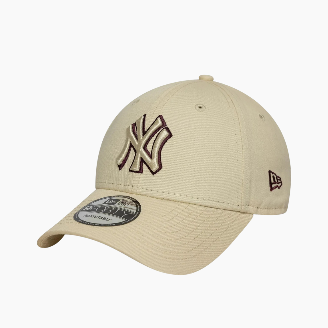 New Era - 9Forty New York Yankees Outline Creme/Burgundy