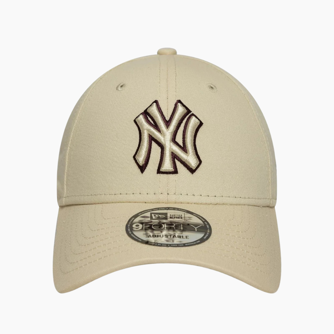 New Era - 9Forty New York Yankees Outline Creme/Burgundy