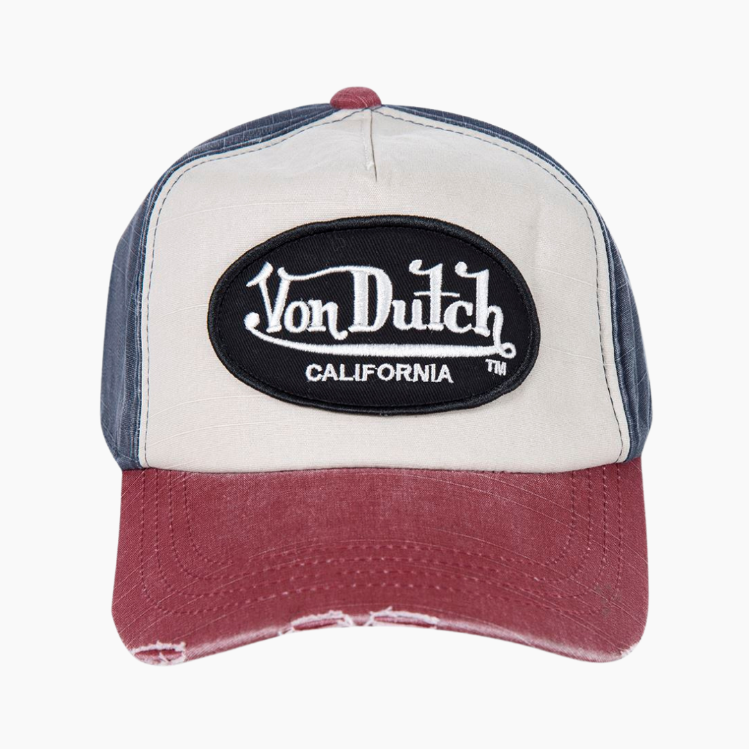 Von Dutch - Jack Cap Navy/White/Burgundy