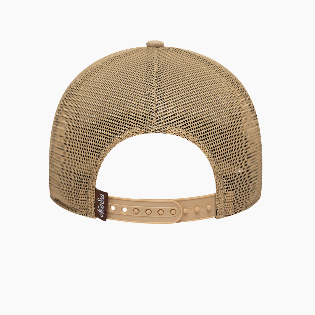 New Era - Trucker Oval Canvas Beige Distressed