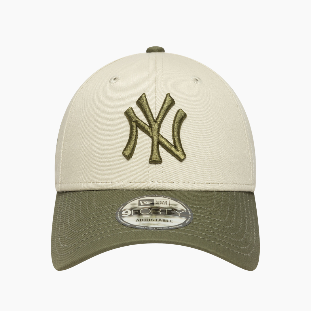 New Era - 9Forty New York Yankees Side Patch Cap Green/Creme