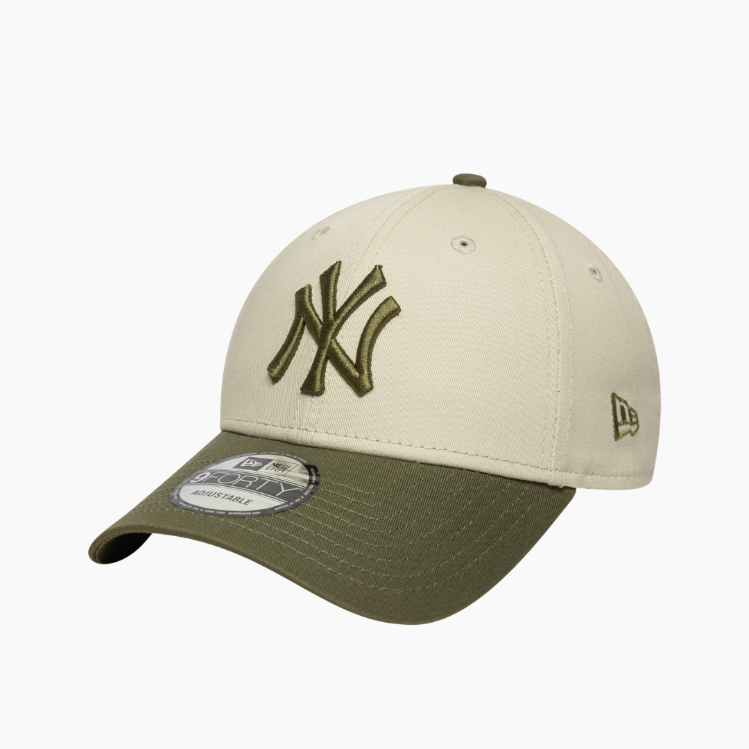 New Era - 9Forty New York Yankees Side Patch Cap Green/Creme