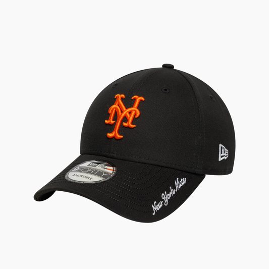 New Era - 9Forty New York Mets Visor Script Cap Black