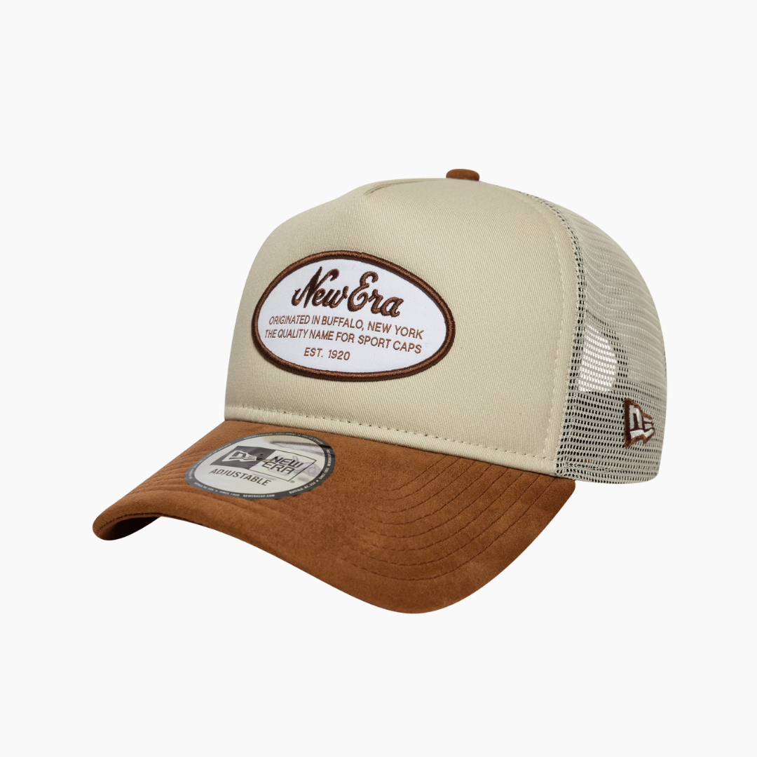 New Era - Trucker Suede Creme/Brown