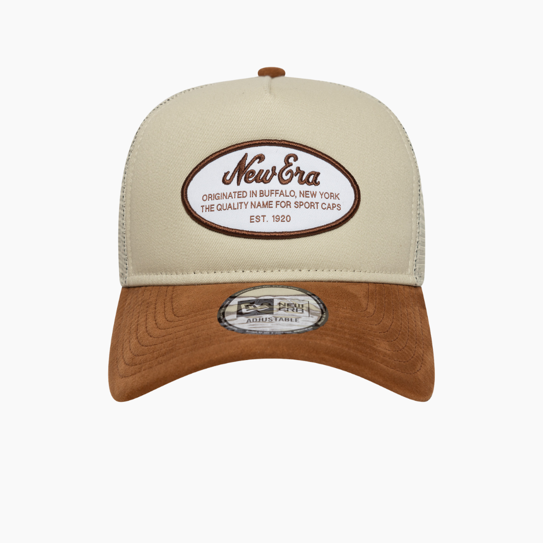 New Era - Trucker Suede Creme/Brown