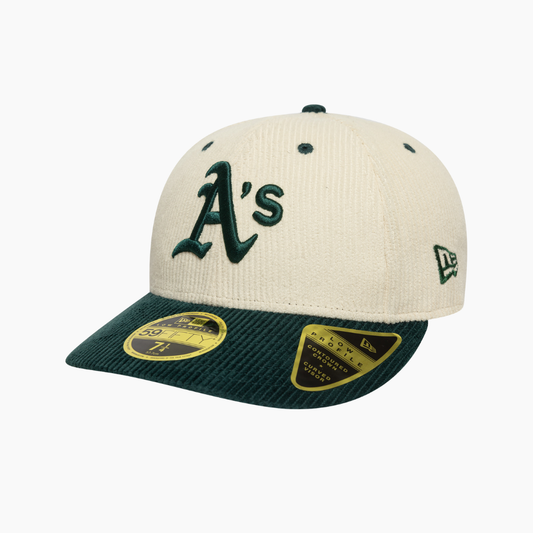 New Era - 59Fifty Oakland Athletics Corduroy Fitted Low Profile Cap