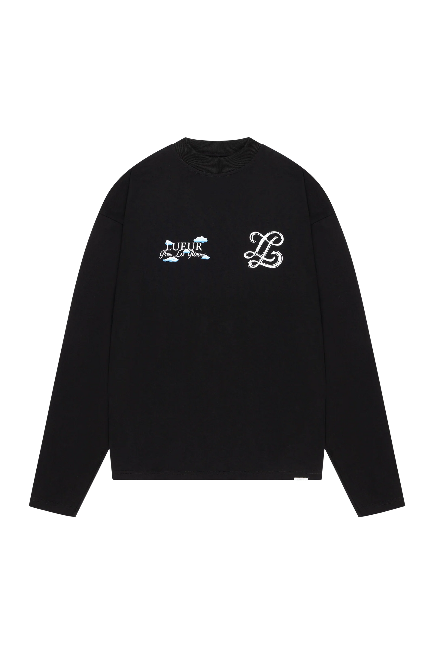 Lueur - Cloudy Monogram Longsleeve Black