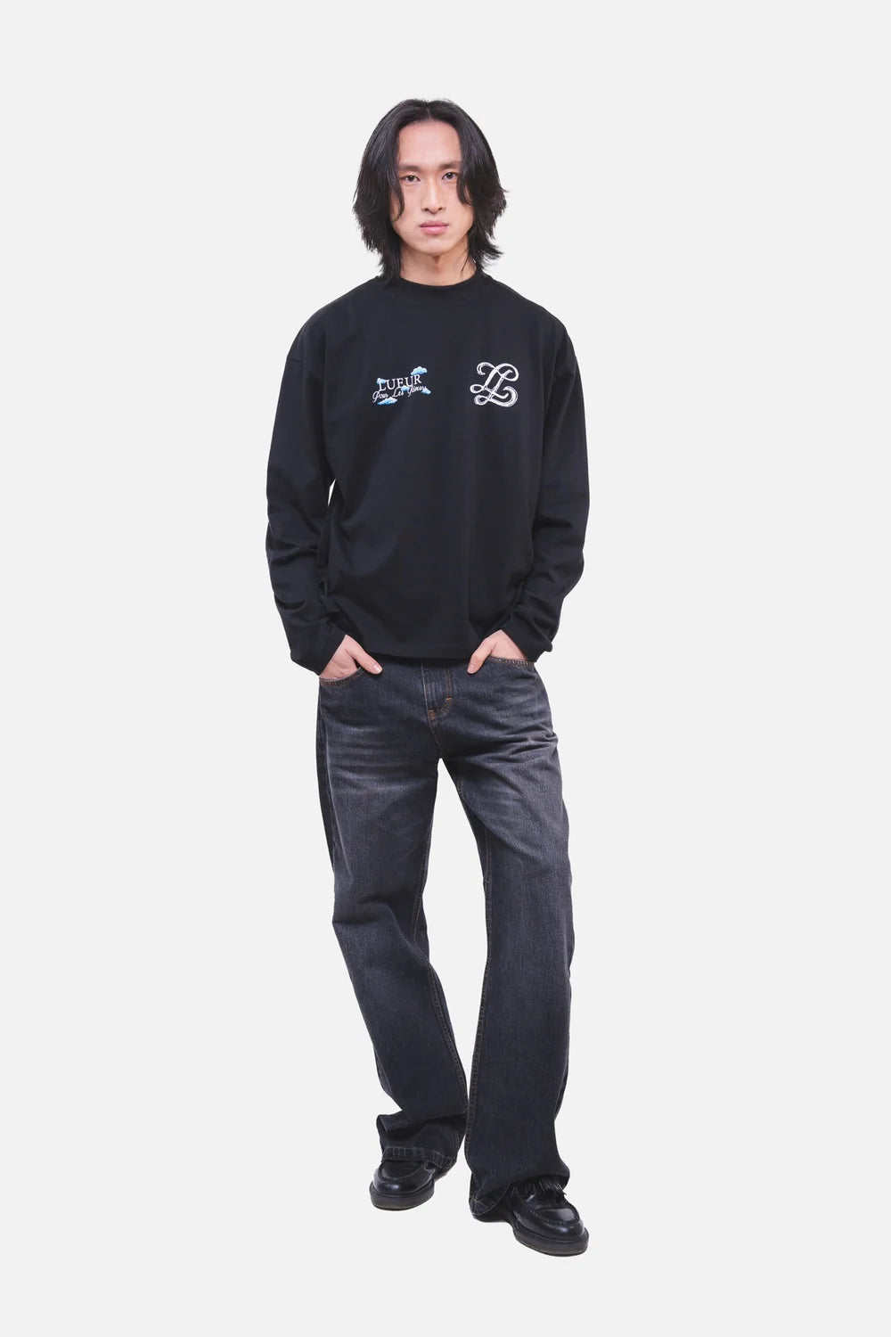 Lueur - Cloudy Monogram Longsleeve Black