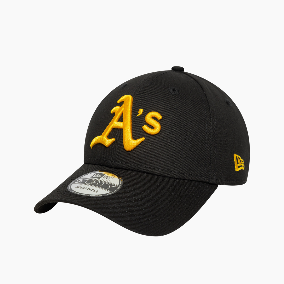 New Era - 9Forty Oakland Athletics Side Patch Black/Yellow